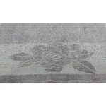 Комплект 4 броя хавлия Цветя - Сиво - Image 3