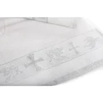 Кърпа за Кръщение с втъкани сребърни нишки - Image 2